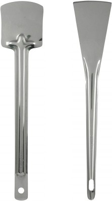 EMPHIRE Stainless Steel Turners for Dosa, Roti, Chapati (Silver, Standard Size) Kitchen Tool Set(Ladle, Spatula)