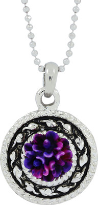 the jewelbox Oxidize Rhodium Brass Pendant Set