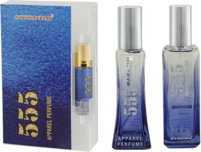 Syspro 555 Apparel Perfume Combo with Concentrated Attar for Men, Women Eau de Parfum  -  158 ml(For Men & Women)