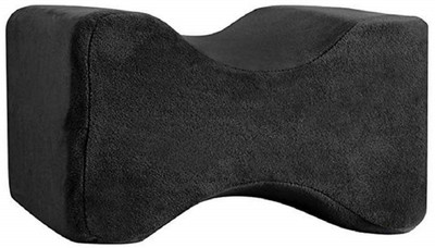 PUMPUM Memory Foam Solid Orthopaedic Pillow Pack of 1(Black)