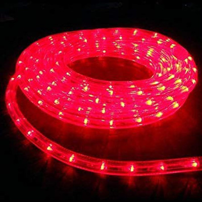 premier lights 100 LEDs 0.99 m Red Steady Strip Rice Lights(Pack of 1)