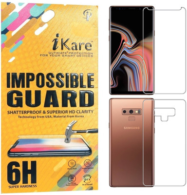 iKare Front and Back Screen Guard for Samsung Galaxy Note 9(Pack of 2)