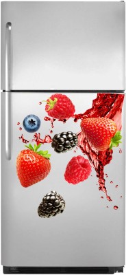 Art Kafe 61 cm Fruits Fridge Sticker Self Adhesive Sticker(Pack of 1)