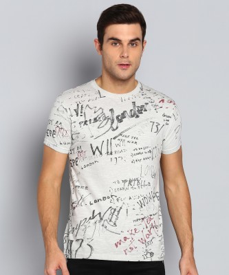 Pepe Jeans Printed Men Round Neck Grey T-Shirt