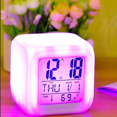 KRISHNA Digital White Clock