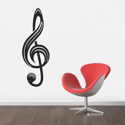 StickMe 100 cm Awesome Music Note Wall Sticker - SM 299 Self Adhesive Sticker(Pack of 1)