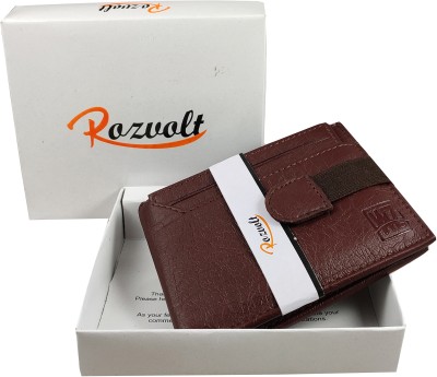 Rozvolt Boys Brown Artificial Leather Wallet(4 Card Slots)