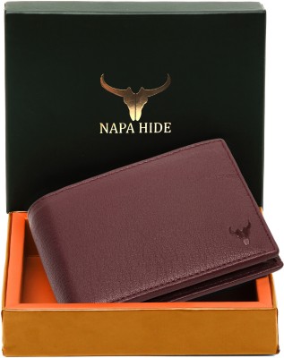 napa hide Men Brown Genuine Leather Wallet(5 Card Slots)