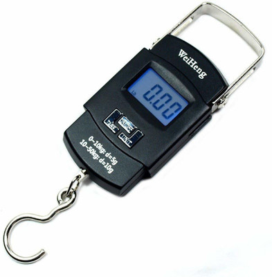 skyhaven Electronic Weighing Scale - Portable Digital WH - A08 Weighing Scale - Handheld Weighing Scale Weighing Scale(Black)