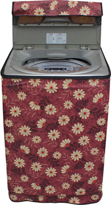 LITHARA Top Loading Washing Machine  Cover(Width: 66.04 cm, Maroon, Beige)