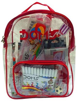 DOMS Smart Kit Transparent Zipper Bag Art Set - Sold by Big Discount Mart