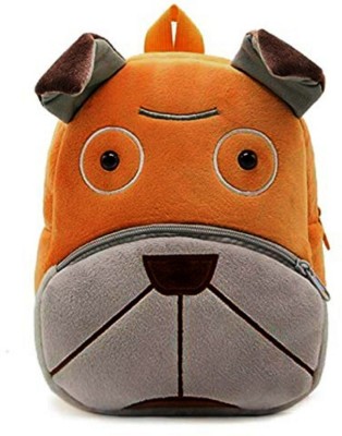 HappyChild Cute Toddler Backpack Toddler Bag Plush Animal Cartoon Mini Travel Bag for Baby Girl Boy 2-6 Years School Bag (14 inch) School Bag(Brown, 14 inch)