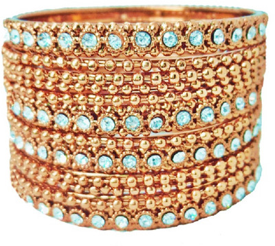 JSD Metal Gold-plated Bangle Set(Pack of 24)