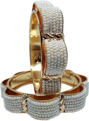 JSD Alloy Gold-plated Bangle(Pack of 2)