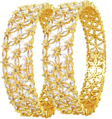 JDX Alloy Gold-plated Bangle(Pack of 2)