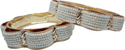 JSD Alloy Gold-plated Bangle Set(Pack of 2)
