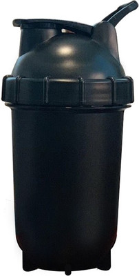 Komto 600 ml Plastic Shaker(Pack of 1, Black)