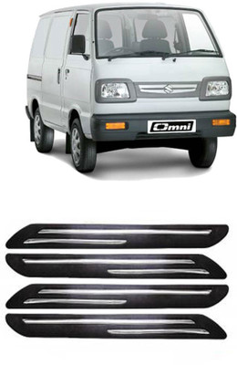 RONISH Silicone Car Bumper Guard(Black, Silver, Pack of 4, Maruti, NA)
