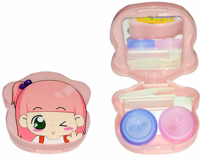 Optify Portable Pocket Mini Contact Lens Case Travel Kit lens kit(Pack of: 1)