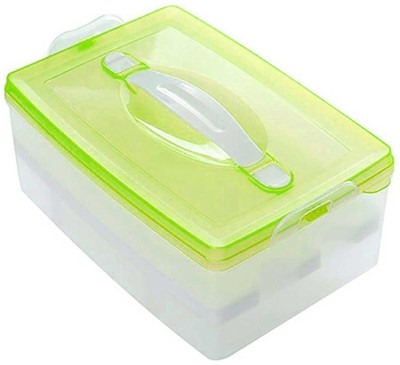 REVASTSKY Plastic Egg Container  - 2 dozen(Green, White)