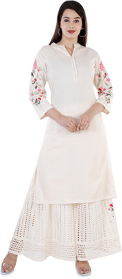3SIX5 Women Kurta and Palazzo Set