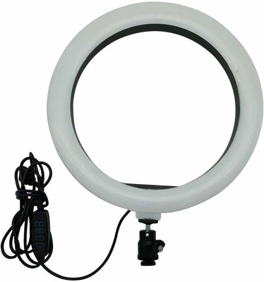 TECHKART 10 Inch Selfie Ring Light is with 3 Light Modes & 10 Adjustable Brightness for Your Choose for Camera | Smartphone|YouTube Video| TikTok |Studio Light with Phone Holder Ring Flash(White, Warm White, Yellow)