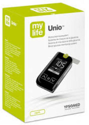 Ypsomed MY LIFE UNIO WITH 10 STRIPS Glucometer(Black)
