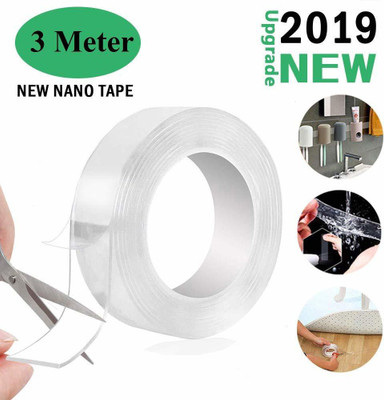 Betlex Double sided Type Manual Dispenser cello tape (Manual)(Set of 1, transparent)