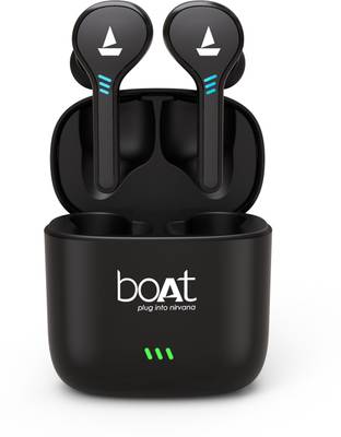 boAt Airdopes 431 / Airdopes 433 Bluetooth Headset  (Black, True Wireless)