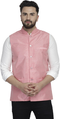 B BEN Sleeveless Self Design Men Jacket