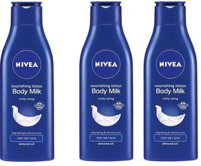 NIVEA Nourishing Body Milk Pack of 3(75 ml)