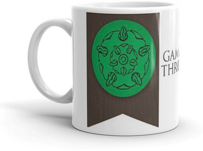 THE NK Store Game Of Thrones Growing Strong Tyrell Multicolour Printed Ceramic Coffee 330ml 093 Ceramic Coffee Mug(320 ml)