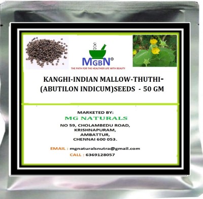 MGBN KANGHI-INDIAN MALLOW-THUTHI-(ABUTILON INDICUM)SEEDS- 50 GM Seed(50 per packet)