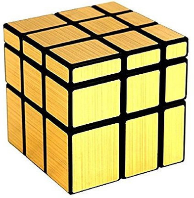 manish Cube High Speed Gold Mirror Magic Cube 3x3 Mirror Cube Brainstorming Puzzle(1 Pieces)