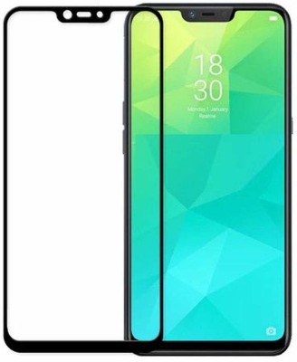 DSCASE Edge To Edge Tempered Glass for Realme C1(Pack of 1)