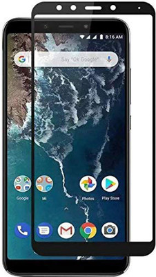 DSCASE Edge To Edge Tempered Glass for Mi A2(Pack of 1)