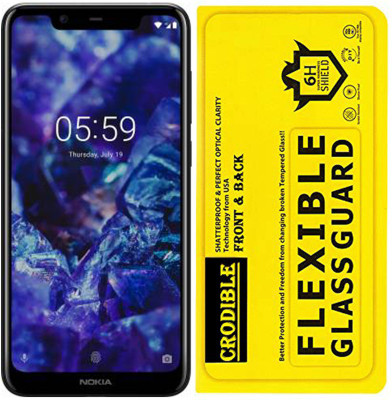 CRodible Front and Back Screen Guard for Nokia 5.1 Plus(Pack of 1)