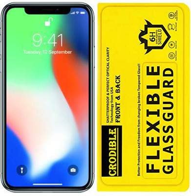 CRodible Front and Back Screen Guard for Apple iPhone X(Pack of 1)