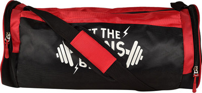 Fitness Gallery Let The Gains Begin Gym Bags For Men Fitness Bag/ Fitness Gym Bag/Sport Bag(Red, Kit Bag)