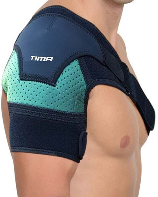 TIMA Brace for Men and Women Torn Rotator Neoprene Compresion Shoulder Support(Black, Green)