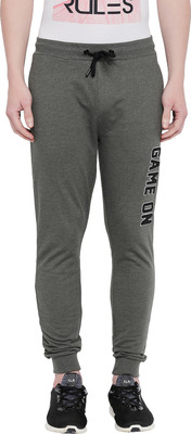 Ajile by Pantaloons Self Design Men Green Track Pants