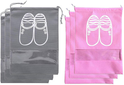 Lify Shoe Pouch(Pink, Grey)