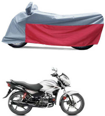 BikenWear Waterproof Two Wheeler Cover for Hero(Glamour, Grey, Red)
