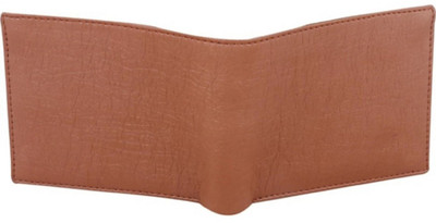 RPF Men Trendy Tan Artificial Leather Wallet(12 Card Slots)