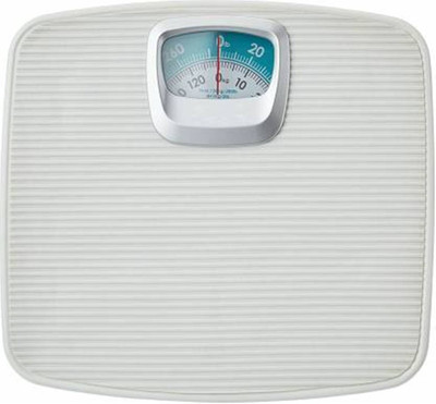Navsatmbh (9820)Weight Machine For Human Capacity 120Kg Analog Grey Weighing Scale(White)