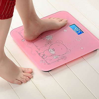 Nilzone Digital Weighing Scale LCD Personal Human Body Weight Machine Weighing Scale(Multicolor)