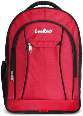 LeeRooy MN-Canvas 30 Ltr Black School Bag Backpack For Unisex Waterproof Backpack(Red, 24 L)
