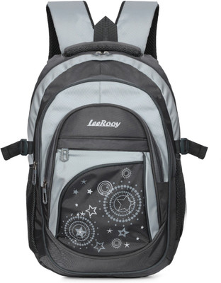 LeeRooy 15.6 inch Expandable Laptop Backpack(Grey)
