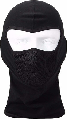 Uncle Paddy Black Bike Face Mask for Boys(Size: XL,  Balaclava)