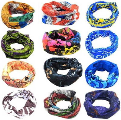 Fashion Flora Men, Men & Women, Girls Printed Bandana(Pack of 12)